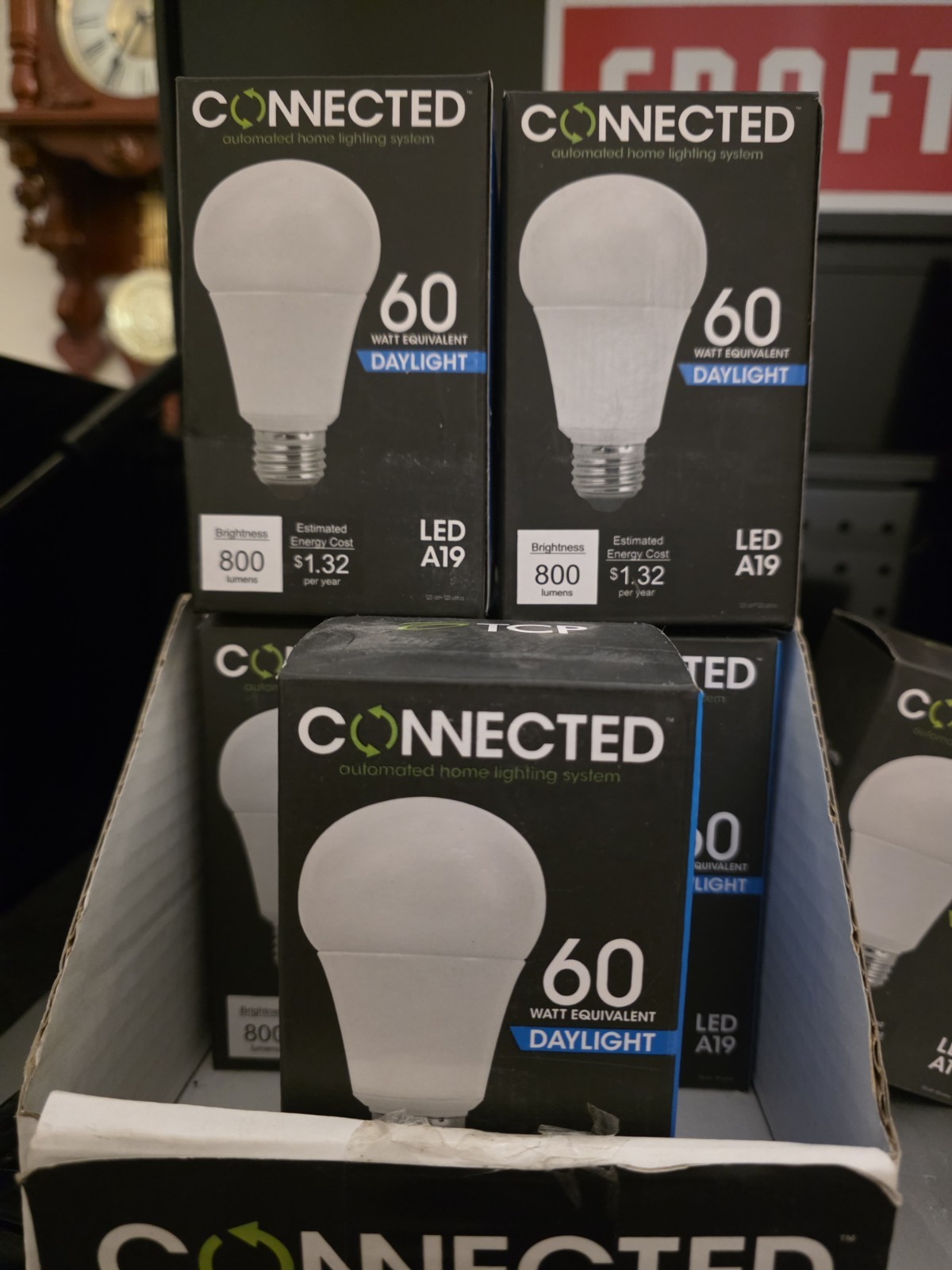 TCP Connected LED A19 Bulb - 60 Watt Equivalent (11W) Daylight Light Bulb NEW