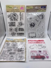 Crafter's Square Clear Stamps  Dies Floral, Words, Animals, Occasions Mixed Lot