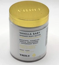 Truly Beauty Vanilla Baby Shimmer Body Butter 6.7 fl oz / 200 mL New in Box