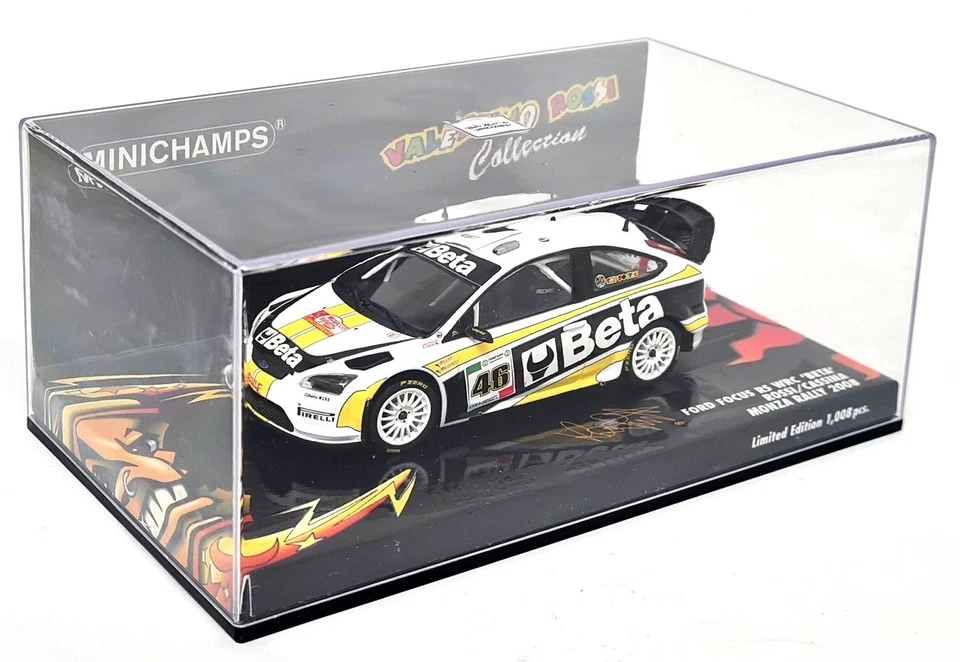 Coche modelo Minichamps 1/43 Ford Focus RS WRC Monza Rally Valentino Rossi Foto 3 de 4