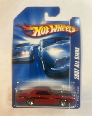 2007 Hot Wheels #154 All Stars DODGE CHARGER Red Variant w/Chrome 5 Spoke Wheels
