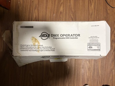 ADJ DMX Operator Programmable DMX Controller   Original Box & Manual   Unused