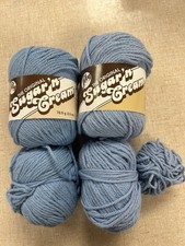 Lily Sugar 'n Cream 100 Cotton Yarn Light Blue Crochet Knit- USA