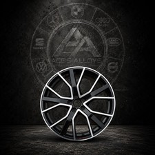 X1 Genuine Audi Q5 Black And Dimond Cut 20” Alloy Wheel (80A 601 025 BP)