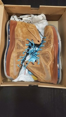 Size 11.5 - Nike LeBron X 10 EXT QS Hazelnut 