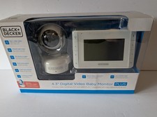 BLACK  DECKER 4.3" Digital Video Baby Monitor With Pan Tilt Zoom Camera