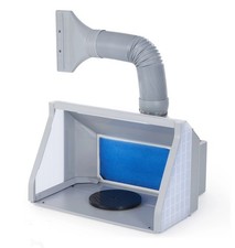 CO-Z Portable Airbrush Spray Booth w 3 Adjustable LED Lights & Airflow Dual Fans