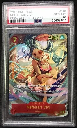 Nefeltari Vivi (118) (Alternate Art) OP04-118 Kingdoms of Intrigue Foil PSA 10