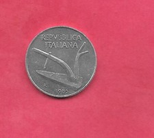 ITALY ITALIAN KM93 1985 UNCIRCULATED-UNC MINT-BU OLD VINTAGE 10 LIRE COIN