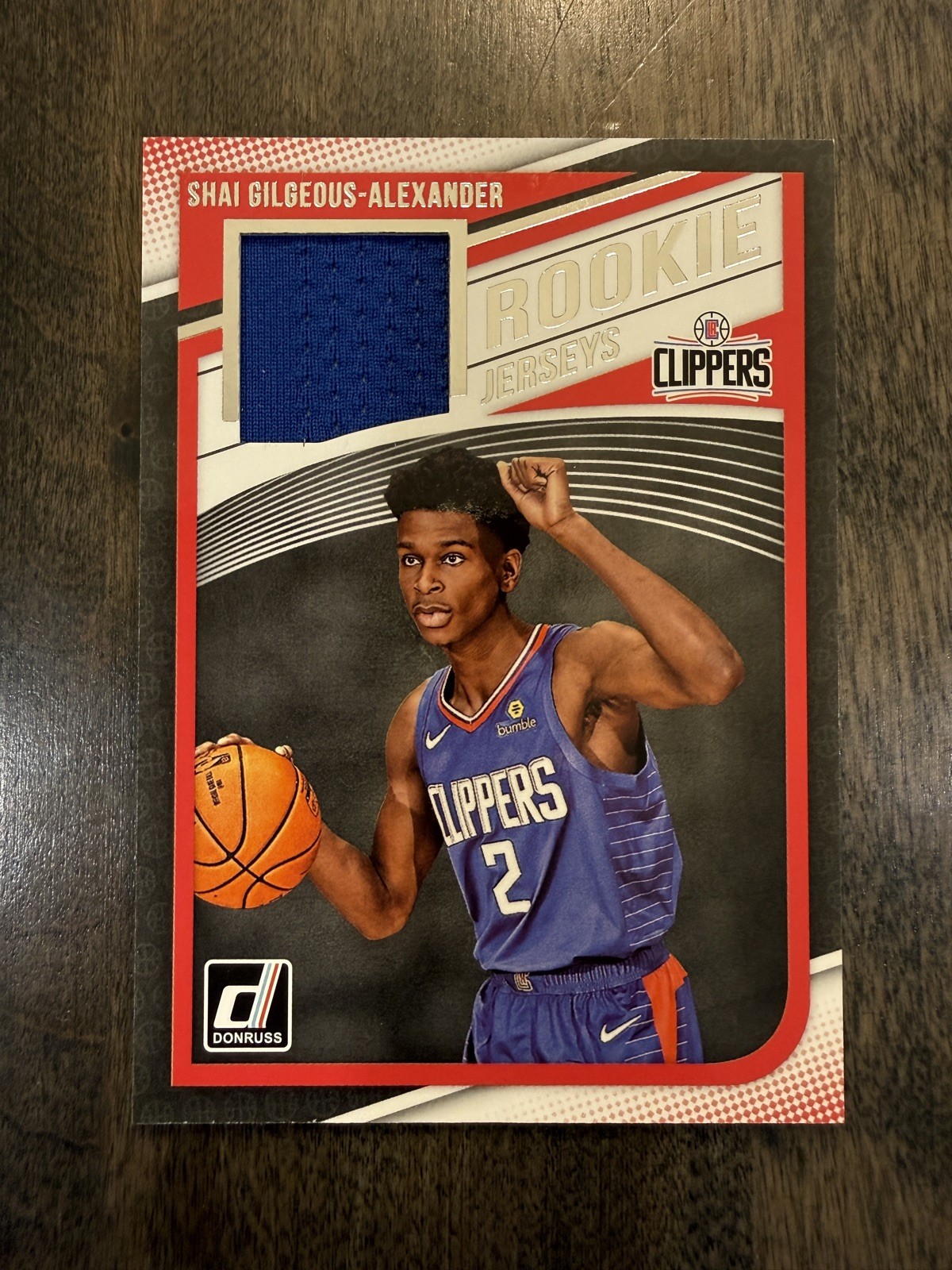 2018-19 Panini Donruss - Rookie Jerseys Shai Gilgeous-Alexander RC #RJ-SGA