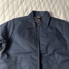 Dickies Insulated Lined Eisenhower Jacket Mens Medium Navy Blue New