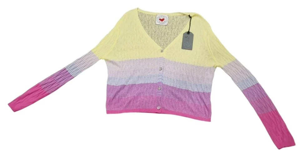 Frogbox Damen Strickjacke Strickoberteil Feinstrick Mehrfarbig Gr. S - Bild 4 von 4