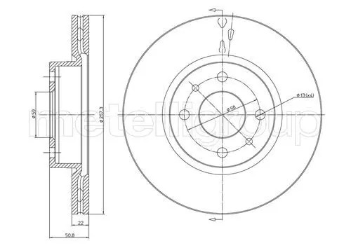 Metelli Discofreno 23-0240 - Immagine 2