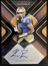 2022 WILD CARD AUTO MANIA PURPLE #AM-TR21 KYLE PHILLIPS ROOKIE AUTOGRAPH