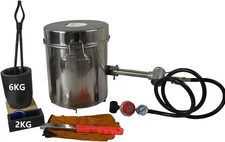 LSMIITTH 6KG Gas Melting Furnace Propane Forge Copper Gold Silver Casting Tool