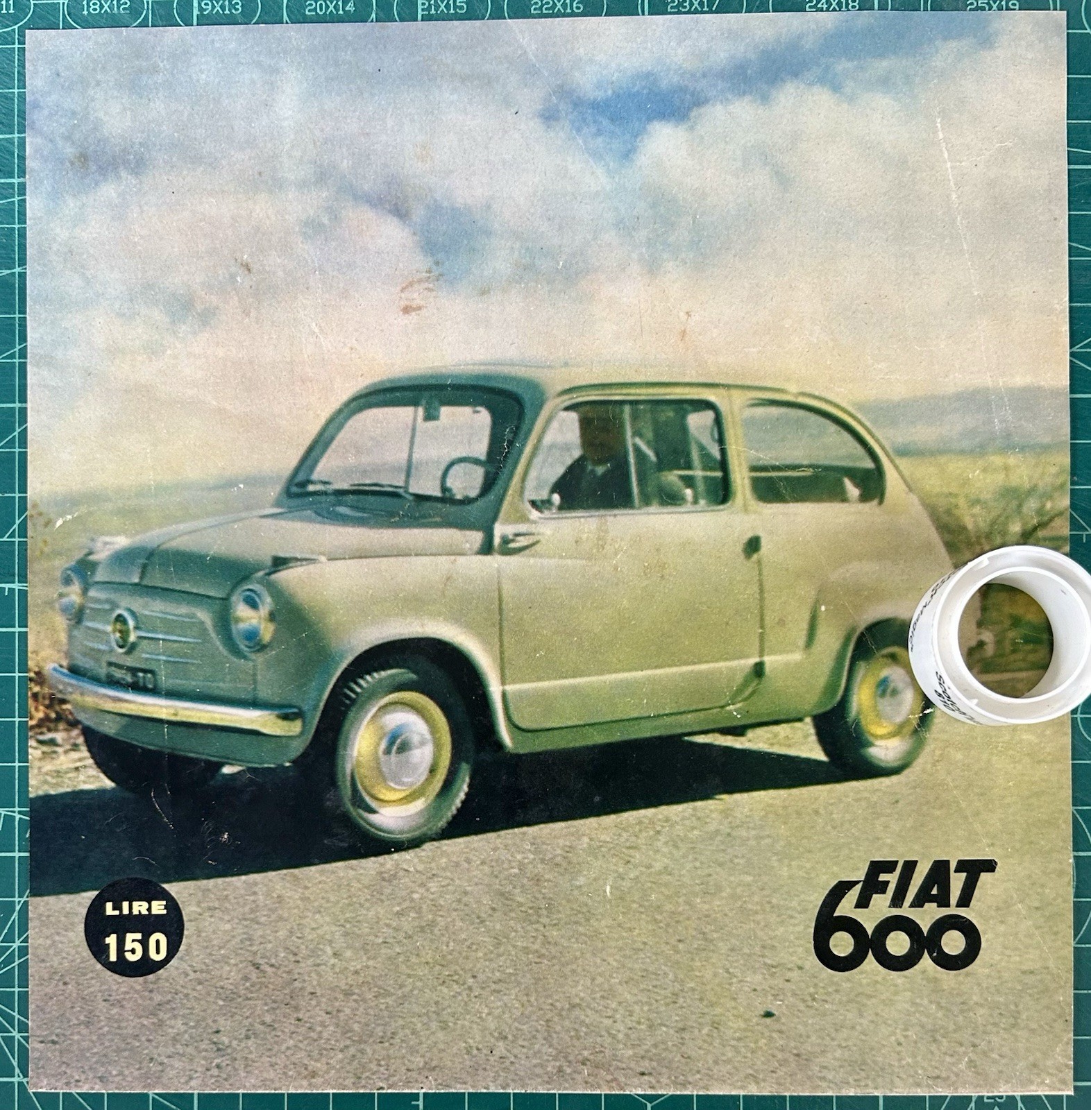 Rara Pubblicità FIAT 600 del 1955