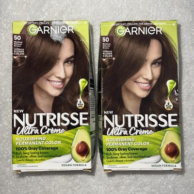 NUTRISSE NOURISHING # 50 Medium Natural Brown Hair Color ( 2 pack )