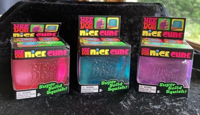 NEEDOH Nice Cube LOT Of 3 Pink/Blue/Purple AUTHENTIC Factory Sealed Free Ship