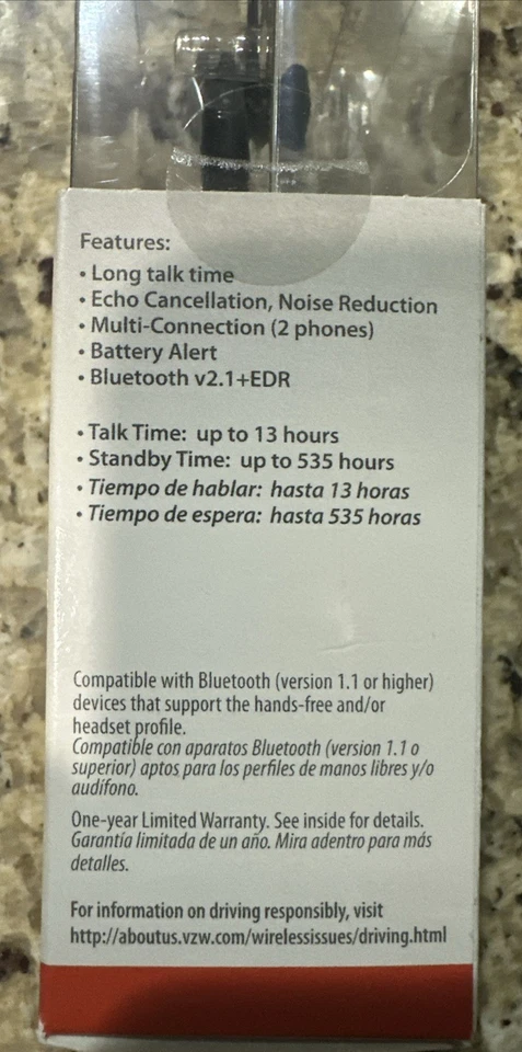 LG HBM-230 Black Ear Hook Headset Universal Bluetooth NEW OLD STOCK NOS - Image 2 of 3
