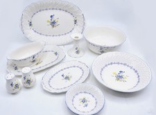 SPEISESERVICE 11 SERVIERTEILE Nikko Vanessa Blue Peony Schalen Schüssel Sauciere