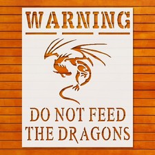 Dragon Cutout Stencil Template for DIY Airbrush Crafts  Wall Art - StencilAir