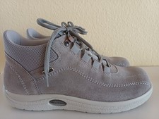 Helvesko Damen Schuhe / Stiefeletten / Schnürer Gr. 40 hellgrau neuwertig