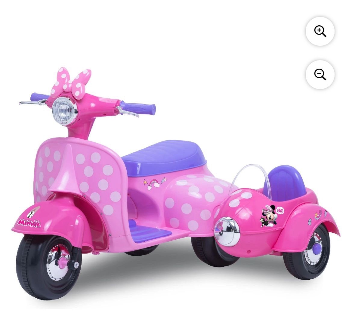 Kid Trax 6V Mickey Mouse Scooter with Sidecar Ride-On | eBay