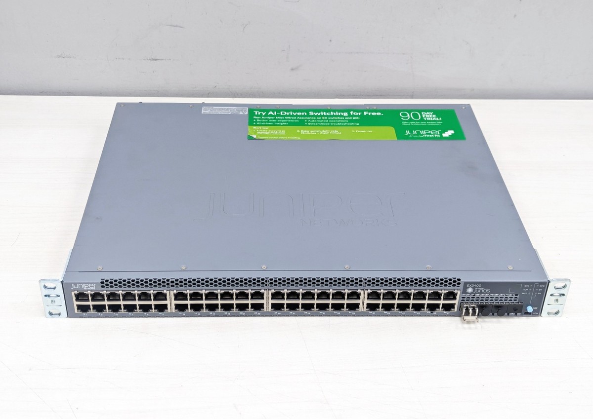 Juniper Networks EX3400-48T-AFI 48-Port Ethernet Switch | eBay