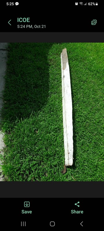 piece of goal post from 100 annaversery of college football Rutgers V Princeton