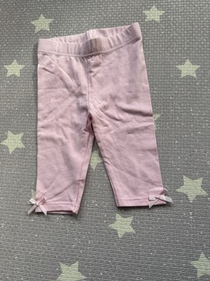 Zeeman girls bow detail pink leggings 9-12 months eu 80 New