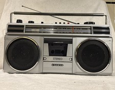 Sanyo M9705 Boombox Portable Stereo Radio Vintage 1988 Cassette Not Working Nice