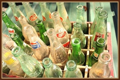 VTG DR. PEPPER WOOD CASE - 24 BOTTLE CARRIER CRATE BOX - 7-UP, DR