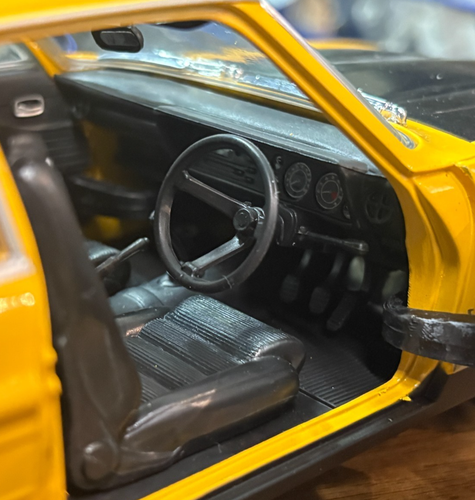 Precioso coche modelo naranja Minichamps Ford Capri 1969-74 escala 1:18 sin caja A98 - Imagen 13 de 23