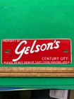 Porcelain VINTAGE  GELSONS  MARKETS  CALIFORNIA  Sign