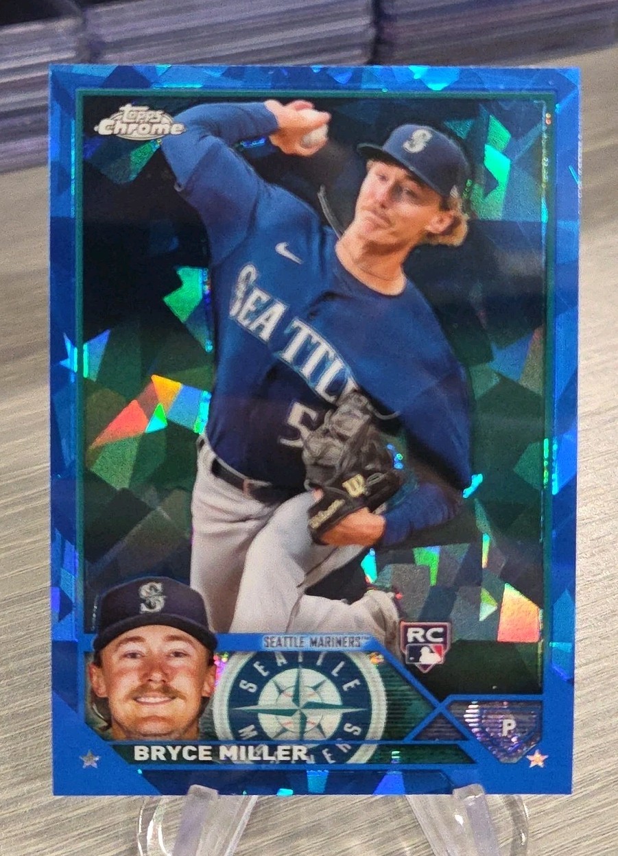 Bryce Miller 2023 Topps Chrome Update Sapphire Rookie #USCS178 Mariners RC