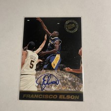 1999-00 Press Pass SE Autographs Francisco Elson Rookie Auto California Golden