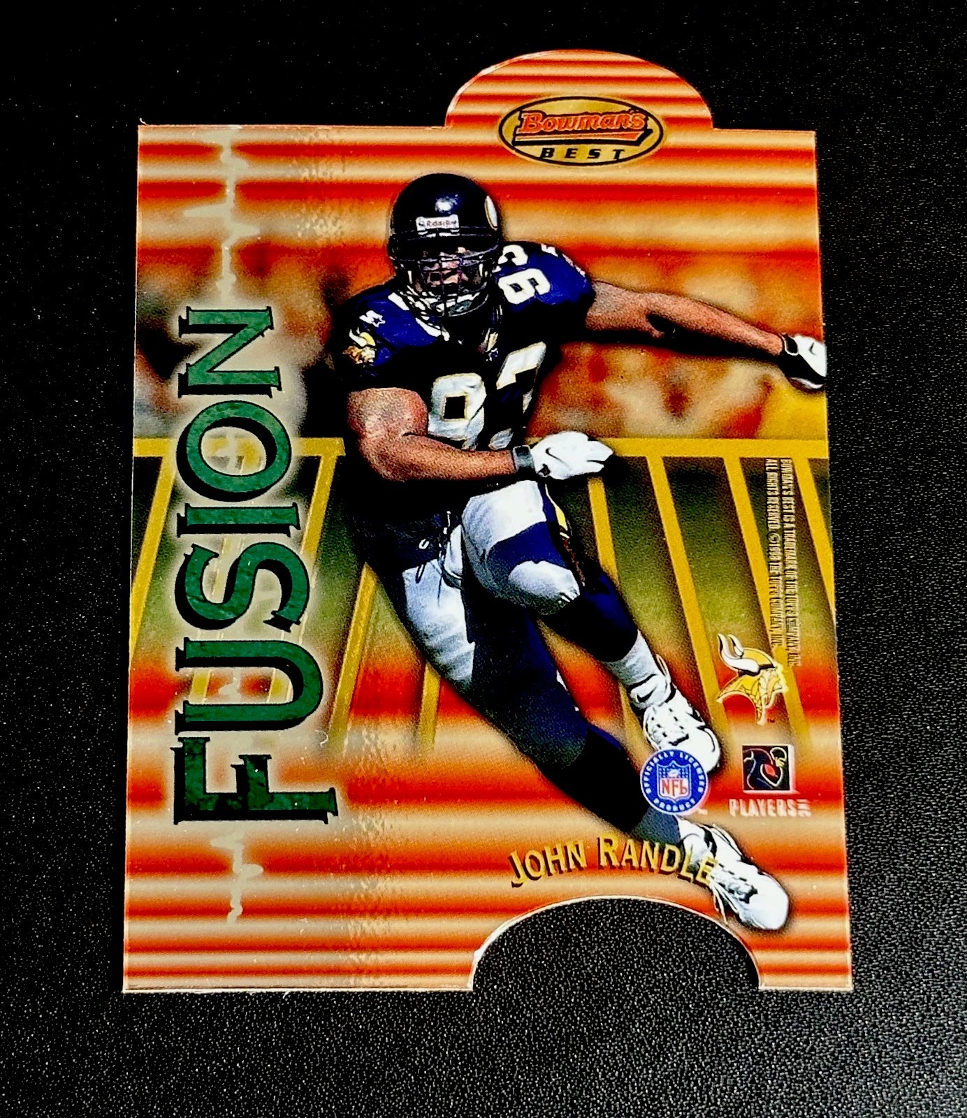 1998 Bowman's Best John Randle Jason Peter #MI17 Mirror Image Fusion Vikings