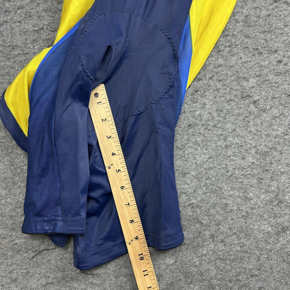 Biemme Cycling Skinsuit Mens Large EU 52 Yellow Blue Short Sleeve Made in Italy - Image 2 of 4