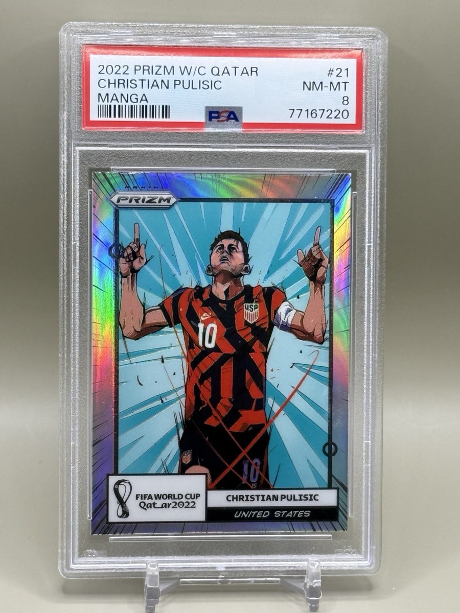 2022 Panini Prizm FIFA World Cup Qatar Christian Pulisic Manga PSA