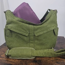 Kelly Moore Bag B-Hobo Green Grass Camera Bag w/ Strap Water Resistant Basket