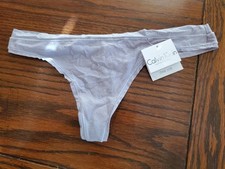 NWT CALVIN KLEIN COTTON SPANDEX THONG PANTIES D1600 7LC ONE SIZE 1 SZ