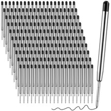 200 Pcs 3.9 Inch Ballpoint Pen Refills Bulk Black Ink Pen Refills for Click R...