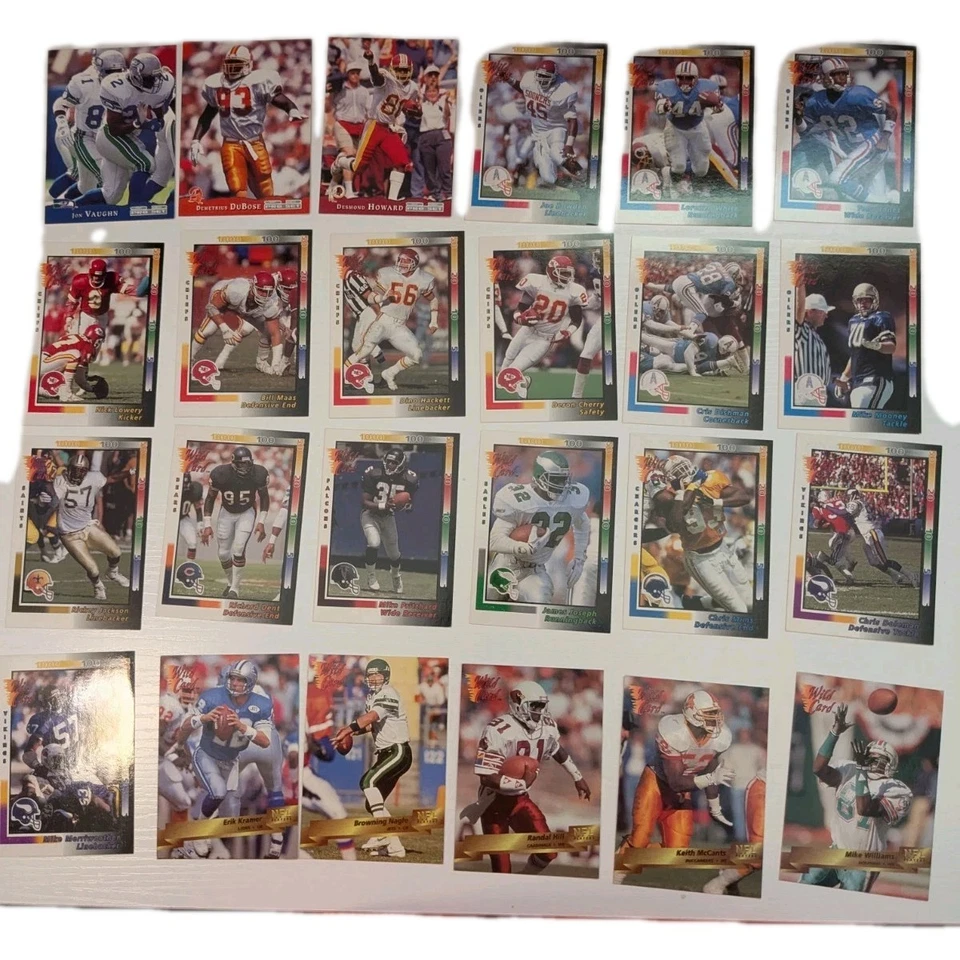 1989-93 Pro Set;1991-93 Wild Card Football 💥U Pick💥"MUST BUY AT LEAST TWO" - Image 2 of 4