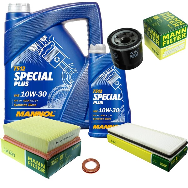 Mann Inspektionspaket 6L Mannol Special Plus 10W-30 FüR Renault Espace IV 3.5 V6-image
