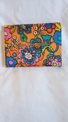 Flower Power Vintage 1970's Autograph Book Satin Cover Flowers Hong Kong Unique 