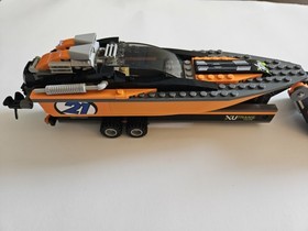 LEGO Set City: 4x4 with Powerboat 60085 100% Complete! Retired set!