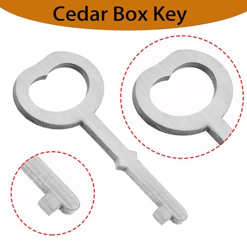 tCedar Box Schlüssel Ersatz für Lane Mini Andenkenboxen Schlüsselschloss Metall 2 Stück - Bild 6 von 6