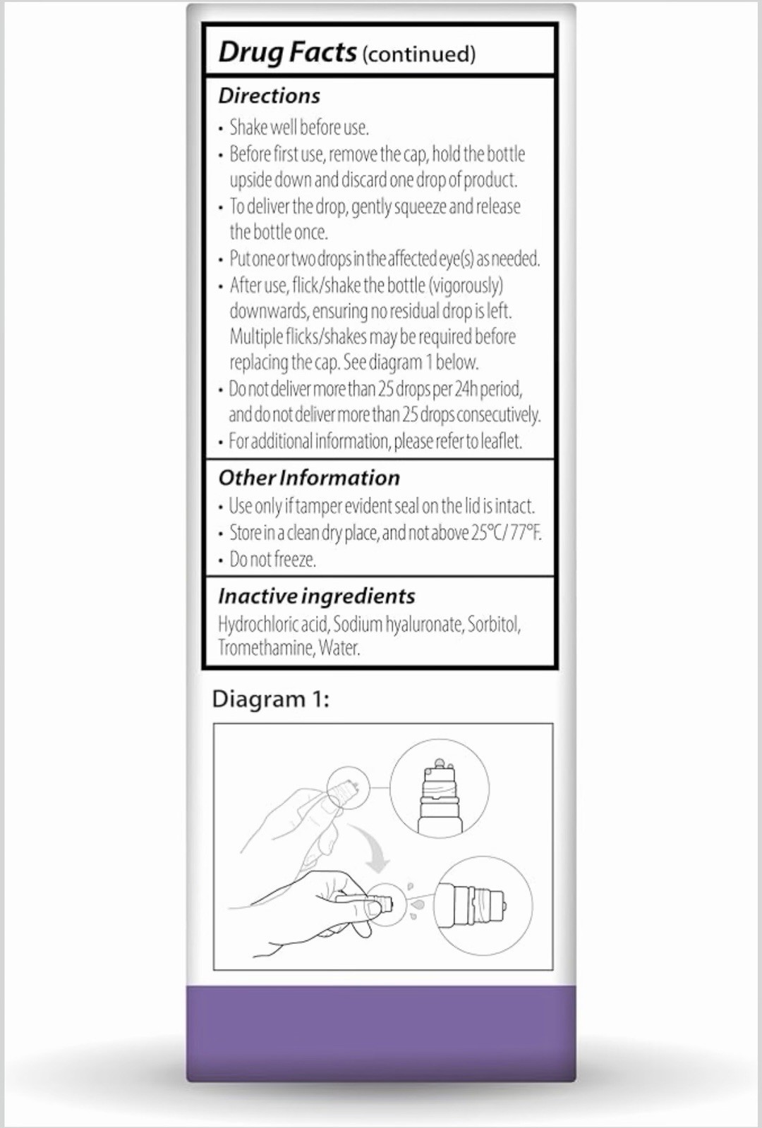 Optase Dry Eye Intense Drops 0.33 oz Brand New Free Shipping EXP 2027+