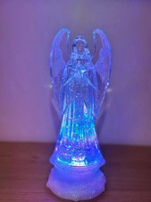 Angel Glitter Water Spinner LED Colour Changing Light Battery Operated 24cm