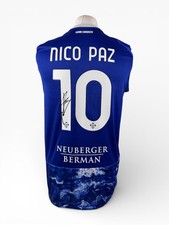 Signed NICO PAZ Shirt - Como 1907 - PROOF/COA - Argentina Real Madrid